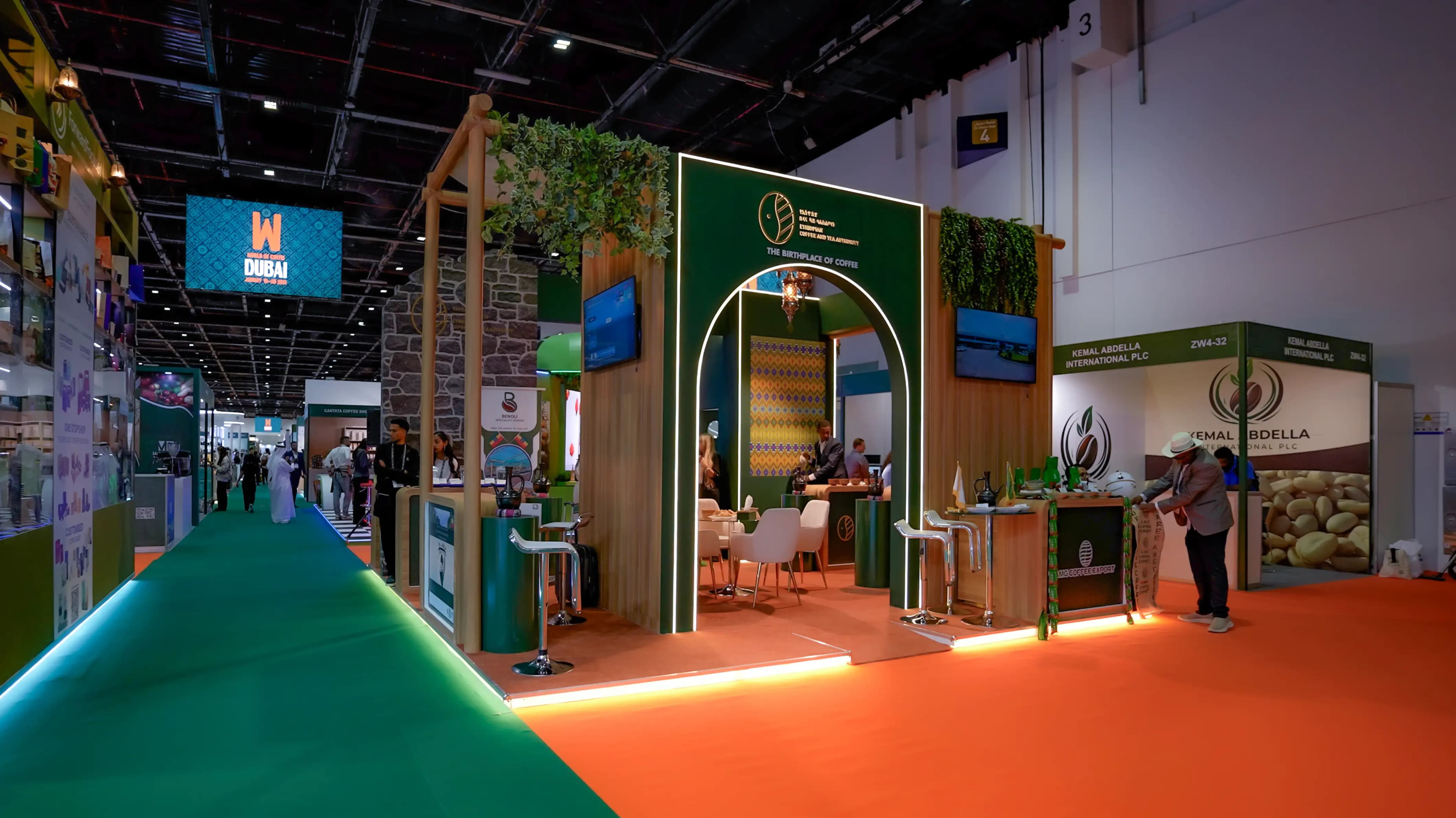 Aviation and logistics exhibition floor at DWTC