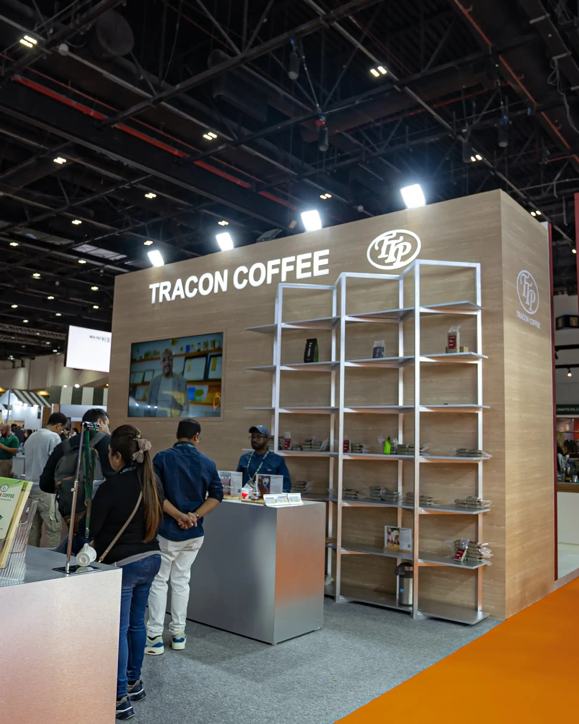 Corporate exhibition stand architecture and timber joinery by Impact Makers Events